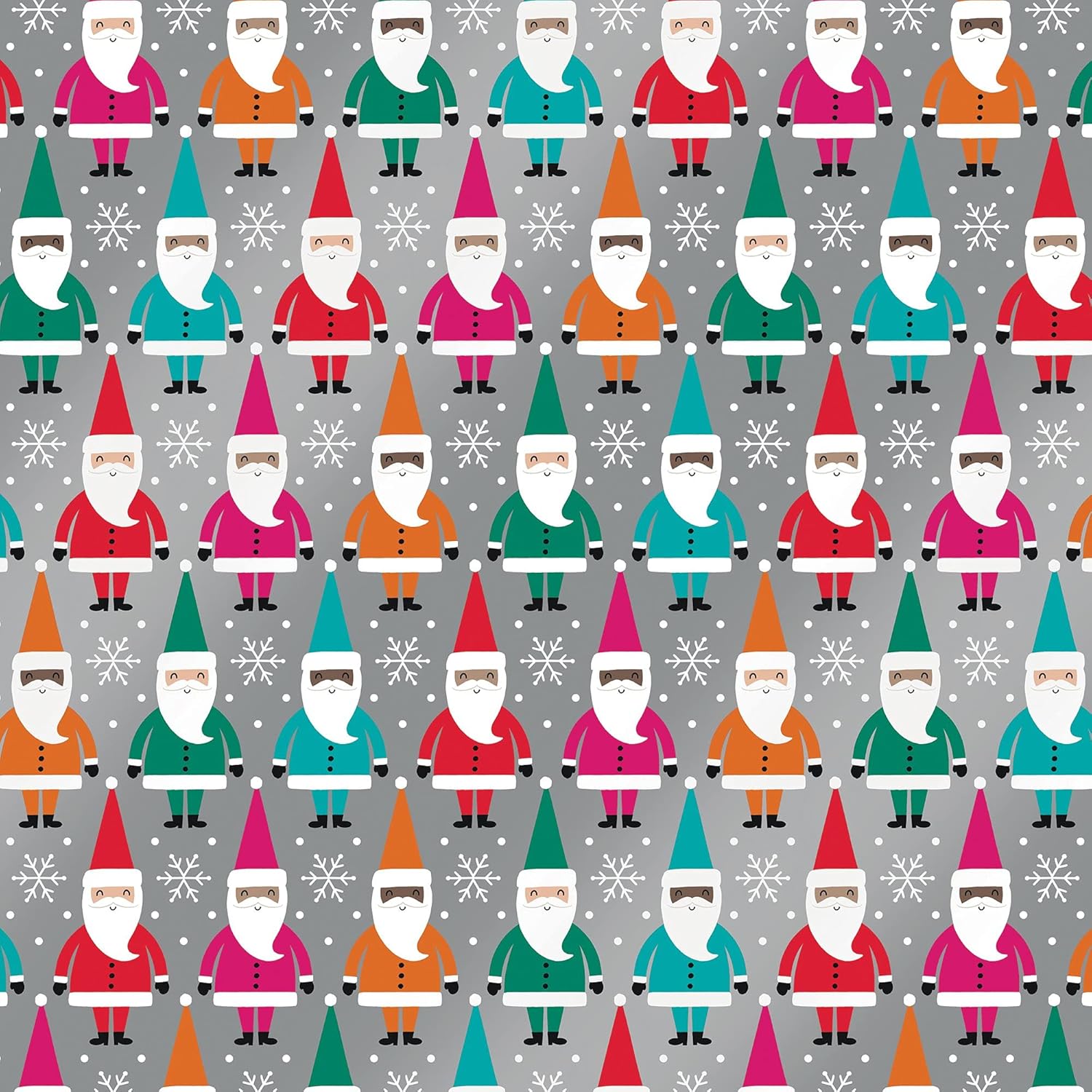 Jillson Roberts Kids Christmas Wrapping Paper Roll Bundle (25 sq ft per roll, 100 Total Sq Ft) Out for Delivery, Bright Santa, Christmas Cats in Cars, Christmas Shark, 4 Pack