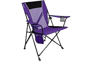 Kijaro Dual Lock Purple Folding Chair: Durable, Portable, and Comfortable Seating Solution