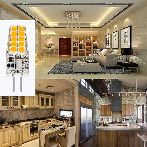 Miniatura 5 de BAOMING Bombilla LED G4 de 12 V, 3.5 W, base JC bi-pines, equivalente a halógenos T3 G4 de 20 W-35 W, equivalente a halógenos T3 G4, 2700 K, blanco