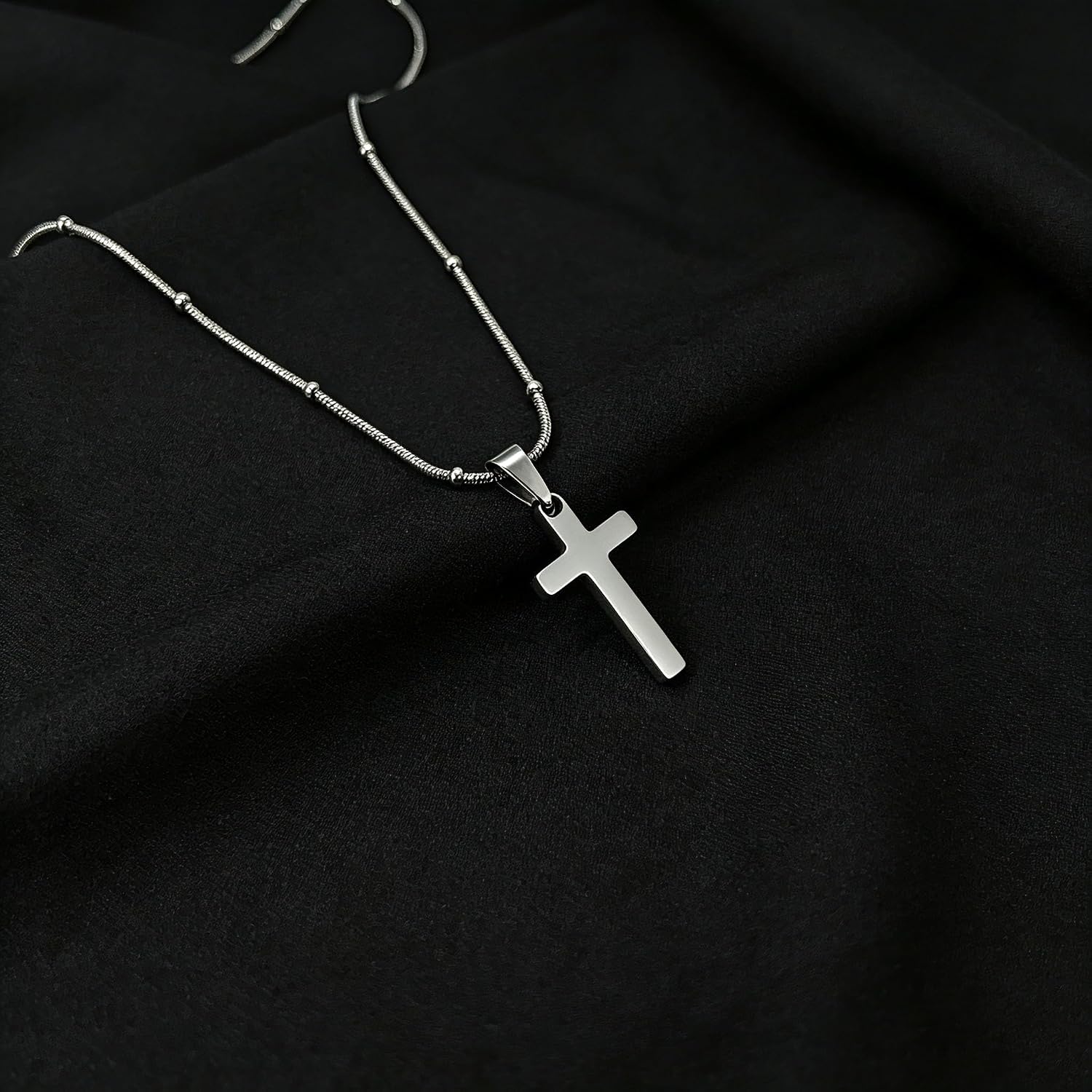 Cross Necklace for Women Girls, Stainless Steel Small Cross Necklace for Women - Non Tarnish Dainty Christian Faith Pendant Necklaces Gifts for Mom Wife, Birthday Jewelry Gift for Her