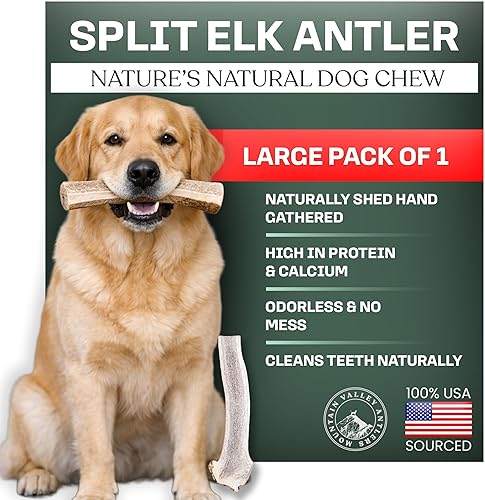 Mountain Valley Elk Antlers for Dogs - 100% Natural &