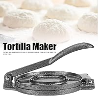 Vista 2 de Prensa de tortilla, máquina de tortilla antiadherente de aleación de aluminio de 8 pulgadas, herramienta de prensado de maíz de harina plegable
