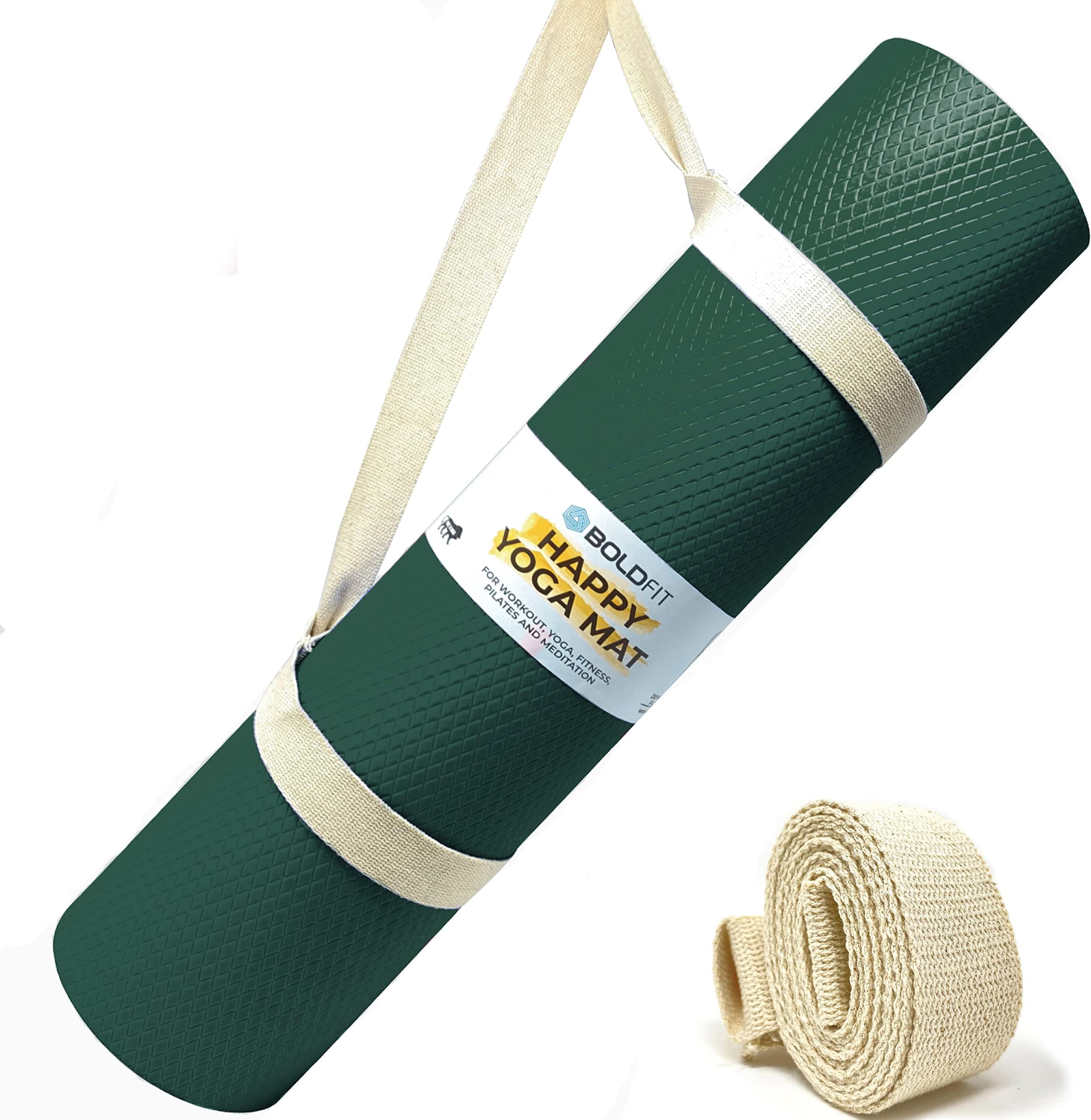 Yoga Mats For Women and Men Exercise For Home Workout Gym Anti Slip EVA Material Yoga Mat 4Mm For Kids Gym Mats - Green