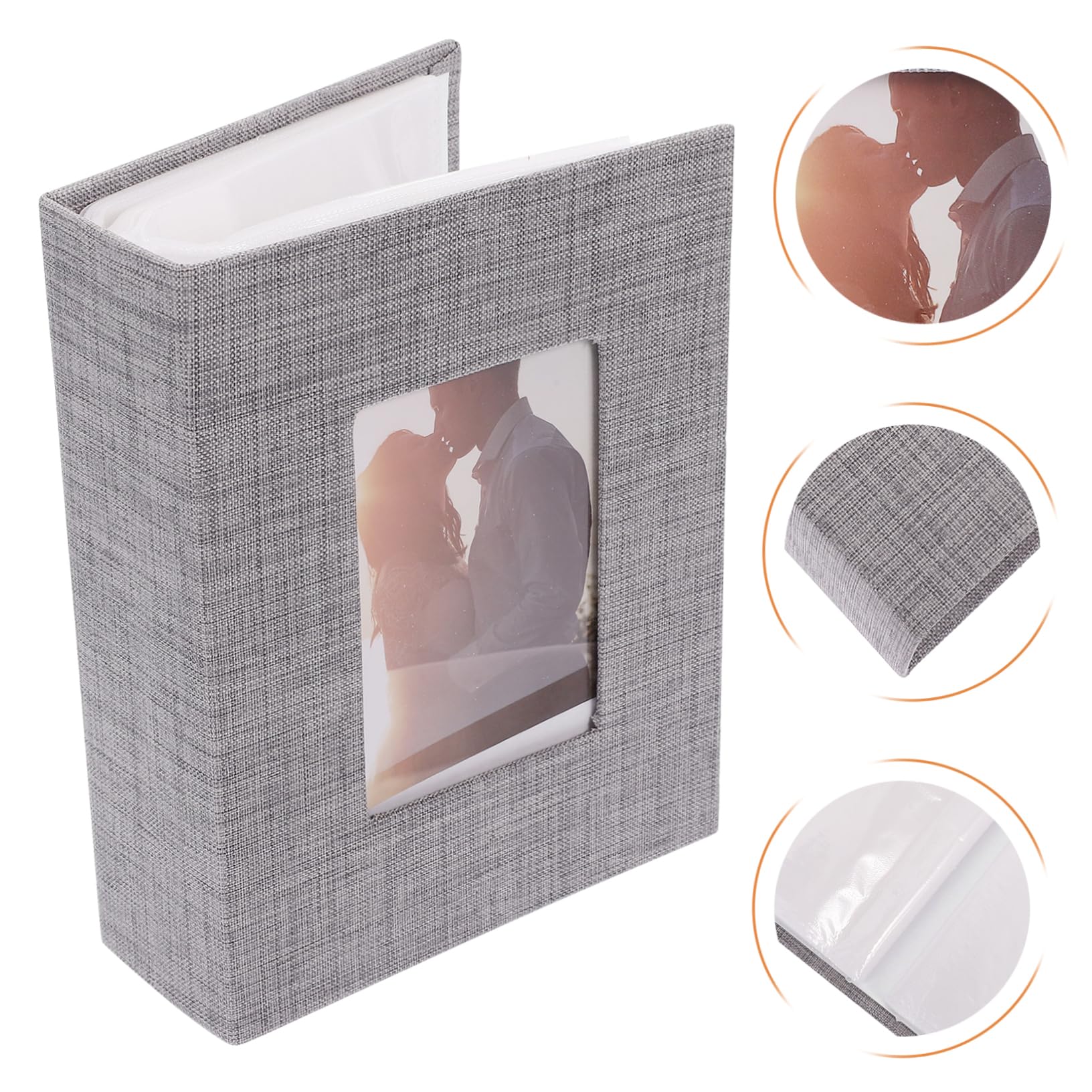Cabilock 4piezas Álbum De Fotos Multifuncional Cubierta De Álbum De Recuerdos Para Bodas y Familias Páginas Interiores Blancas Páginas
