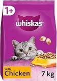 WHISKAS Adult Dry Cat Food 7kg with Chicken - 1