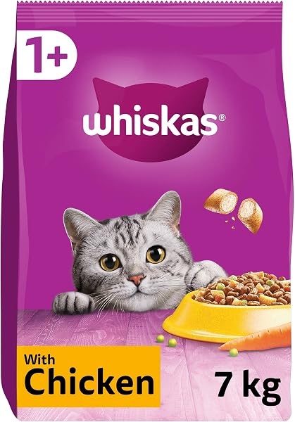 WHISKAS Adult Dry Cat Food 7kg with Chicken - 1