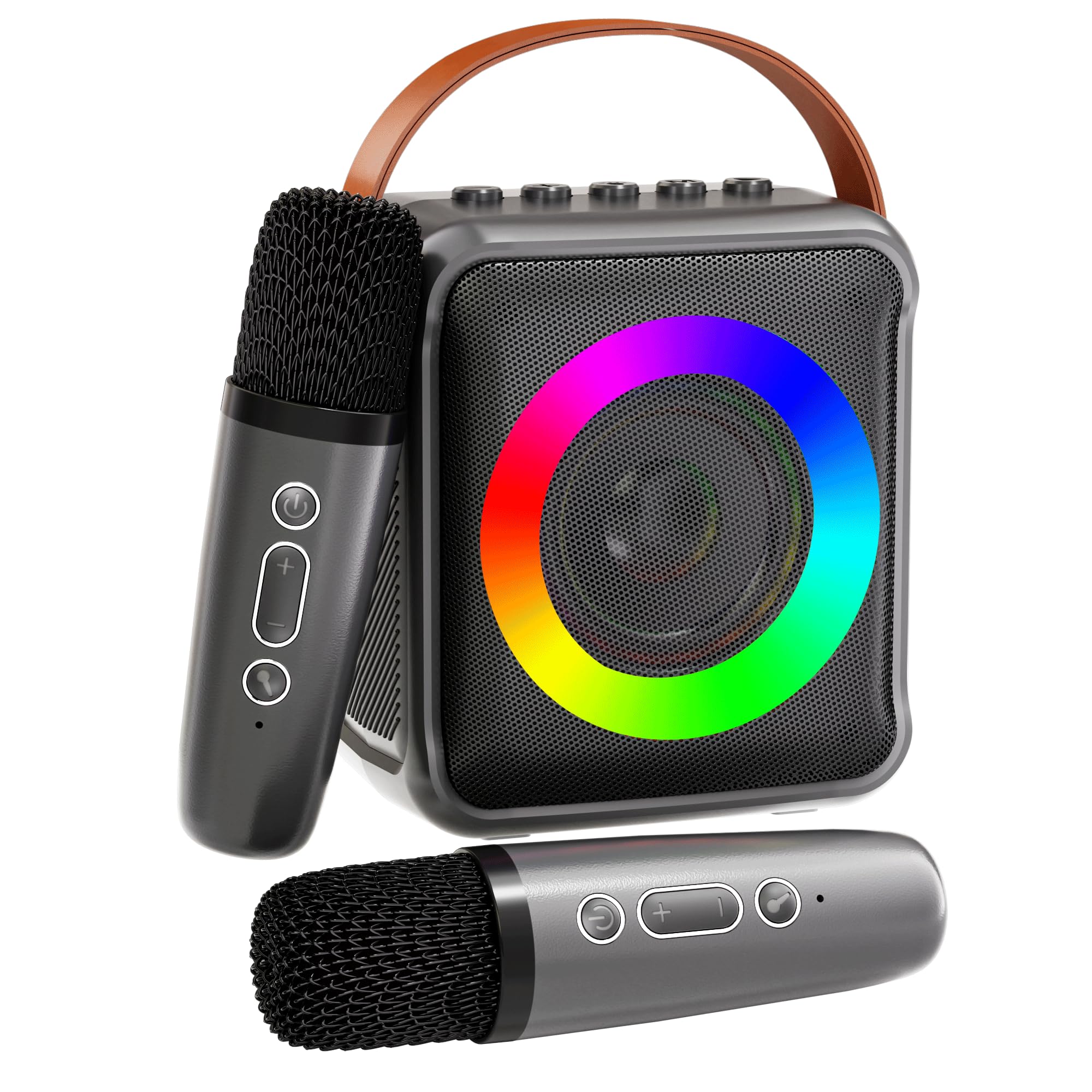 VERKB Mini Karaoke Machine for Kids Adults, Portable Bluetooth Speaker