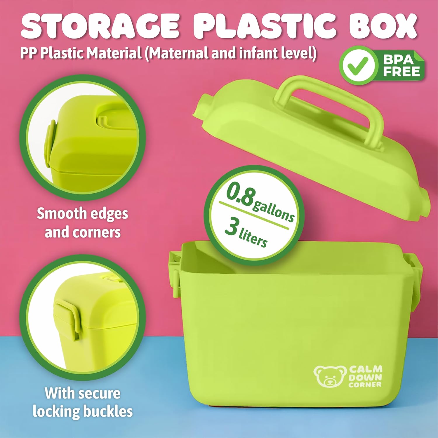 The Original CALM DOWN CORNER Kit for Kids - All in One Emotional Regulation Set with Sensory Tools, Feeling Cards & 100+ Activities - ADHD, Autism, SEL Classroom Essentials & Anxiety Relief