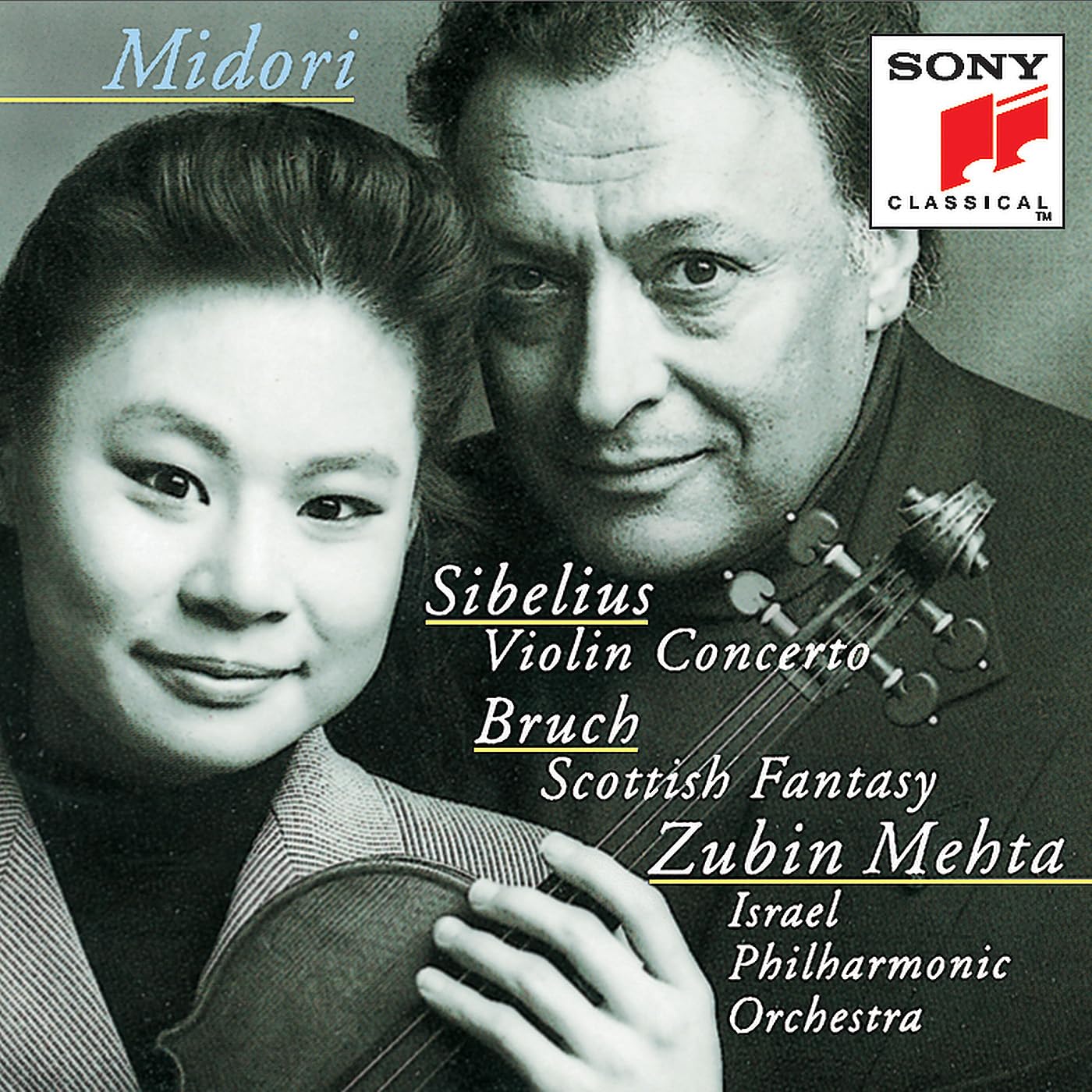 Violin Concerto / Scottish Fantasy [Audio CD] Midori; Lutz Kirchhof; Natalie Tal Glaser; Max Bruch; Jean Sibelius and Zubin Mehta