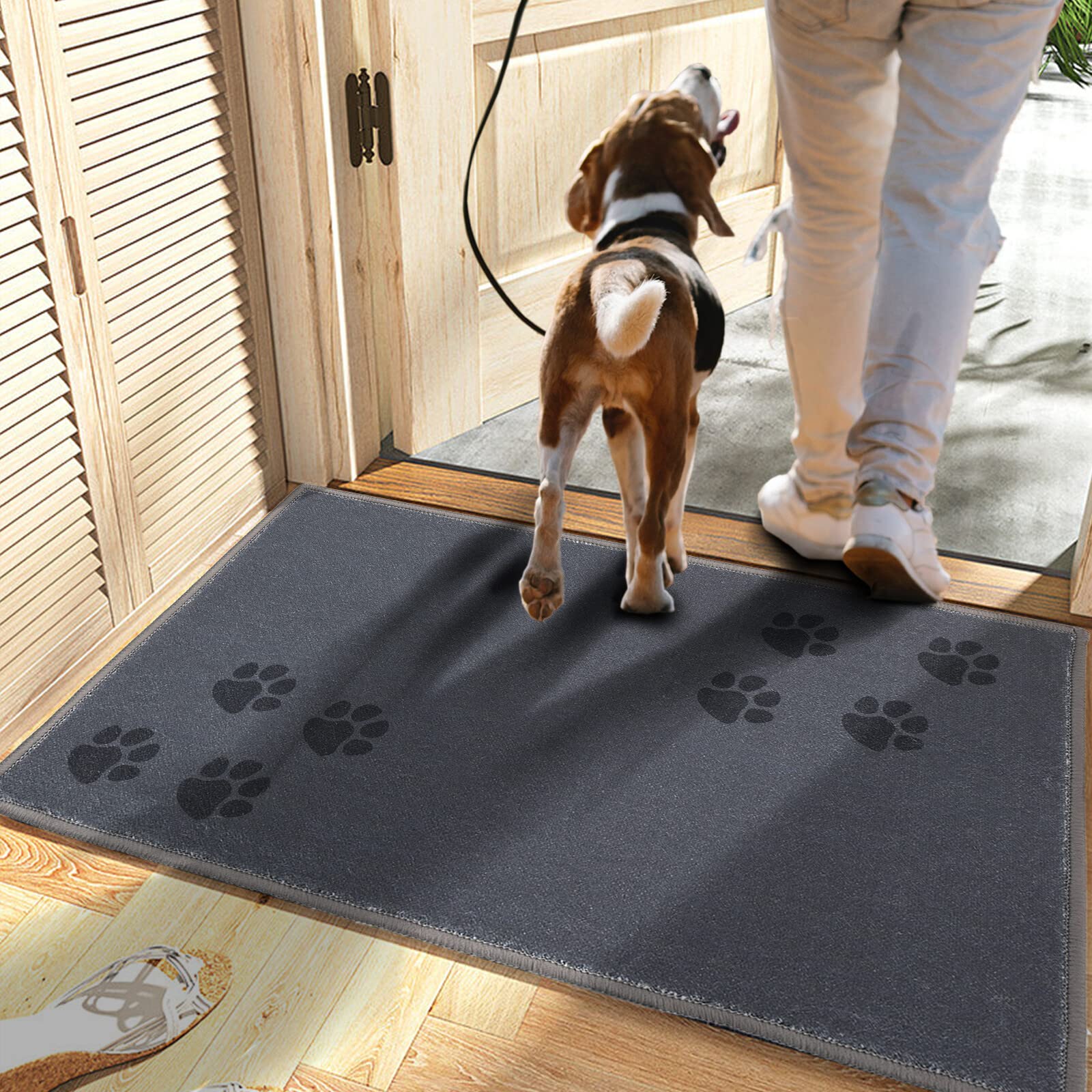 Chair Mat for Carpet, NonSlip Absorbent Dirt Front Door Mat Outdoor