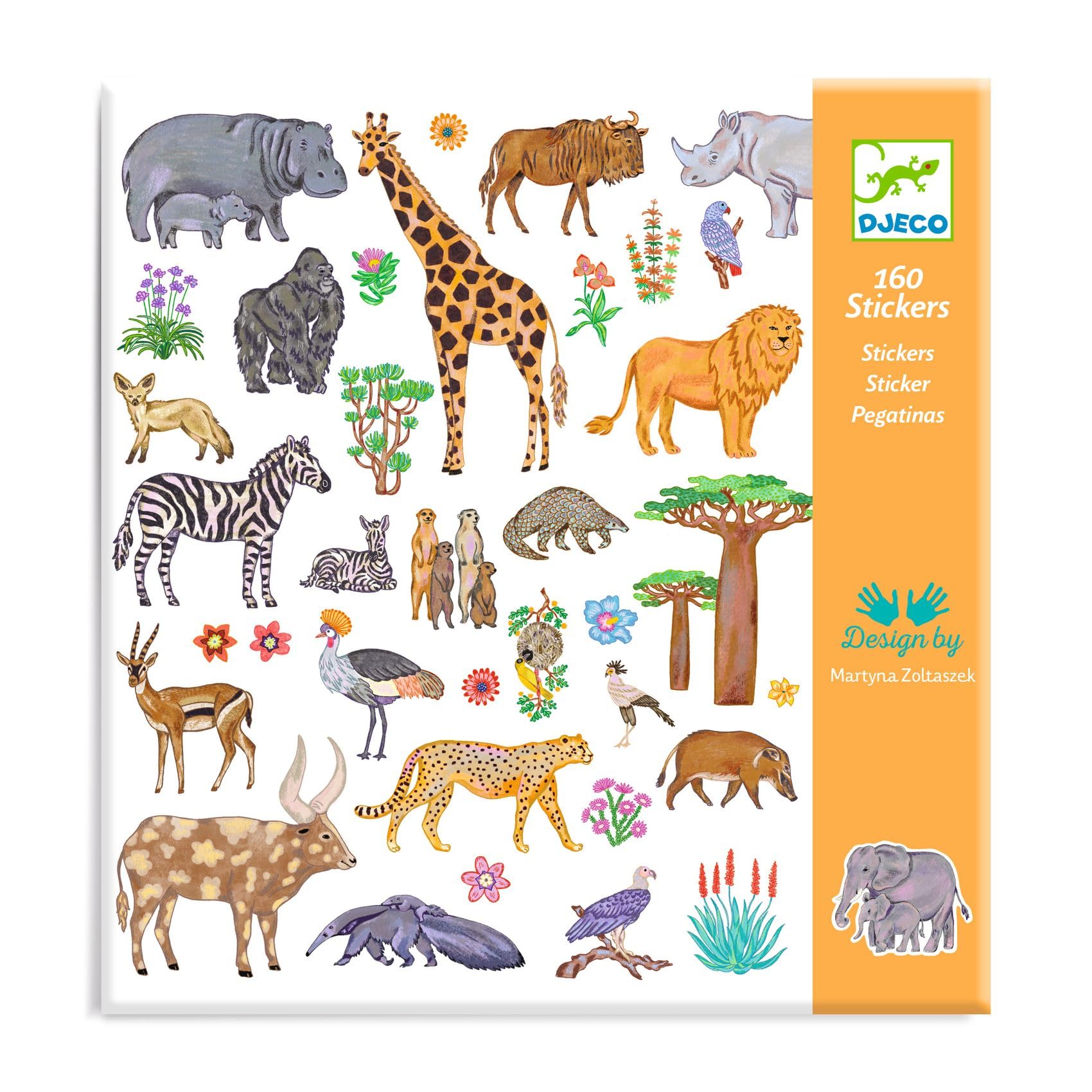 Stickers papier kenya mix