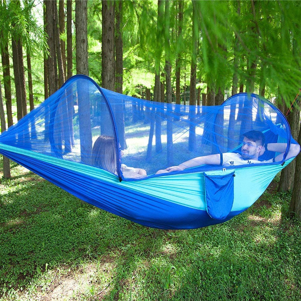 Hamac de Camping en Nylon Parachute avec Filet