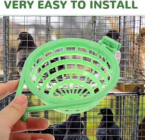 Miniatura 3 de Mipcase 2 nidos de plástico para pájaros, nido canario, jaula colgante hueca de plástico, pinzón, loro canario, paloma canaria, cuenco para huevos,