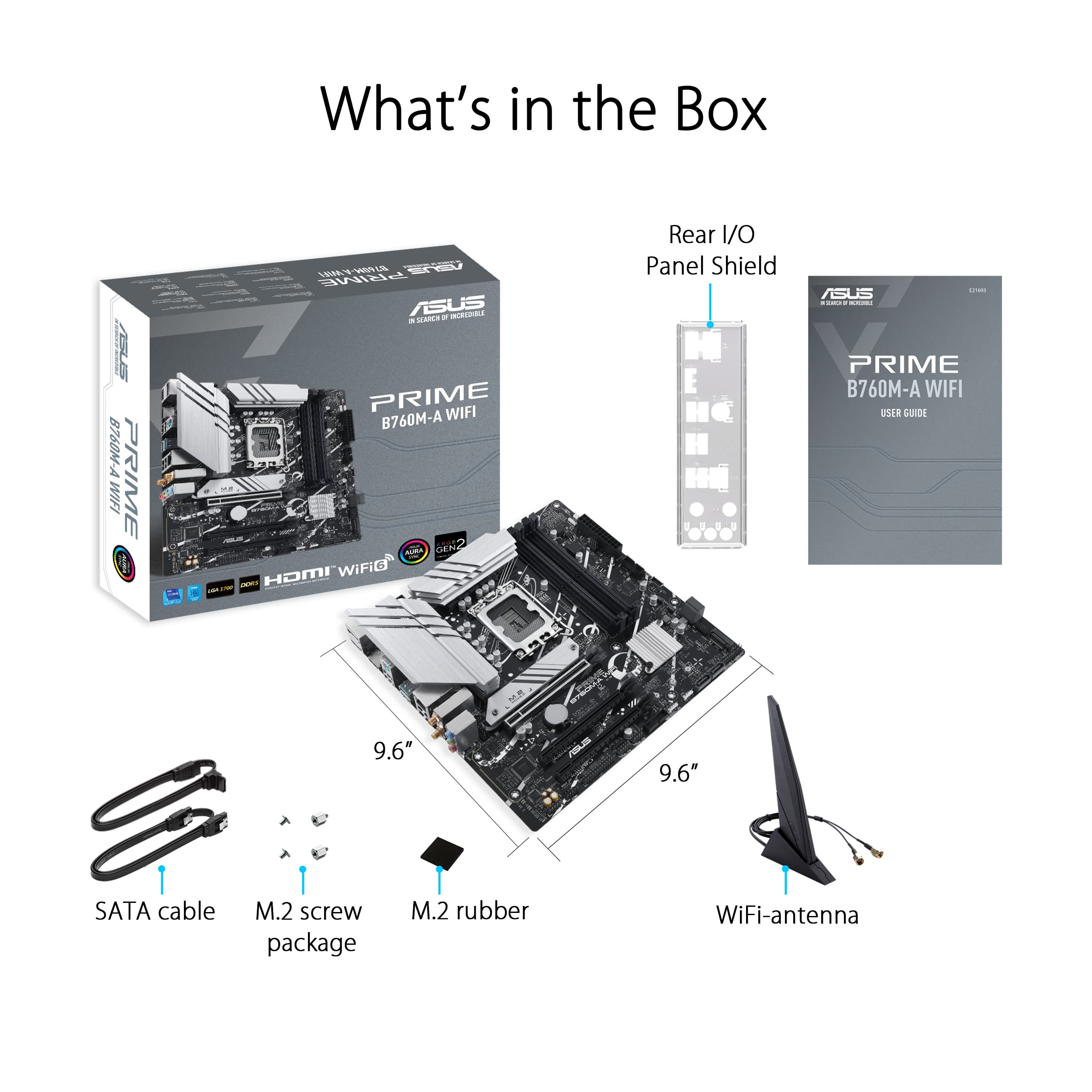 ASUS Prime B760M-A WiFi Intel LGA 1700 mATX Motherboard