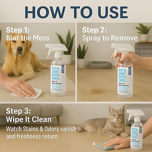 Miniatura 3 de Spray natural para eliminar olores y manchas, sin perfume, a base de plantas, limpiador seguro para niños y mascotas, respetuoso con el medio