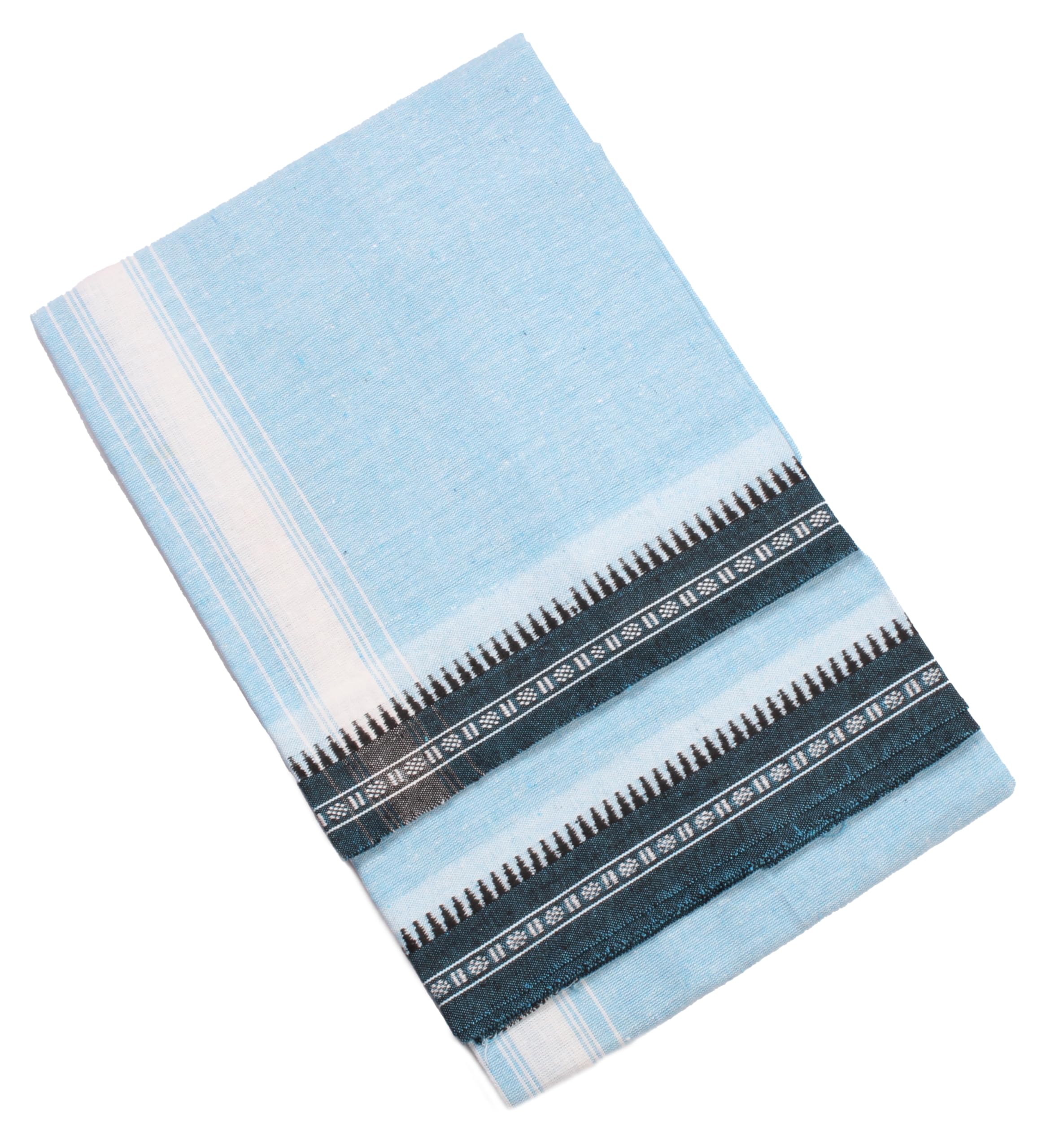 tharunsha elite Cotton Men's Single Dhoti -1.9 Mtrs Color Dhoti Big White Border Set of 1-picture-21