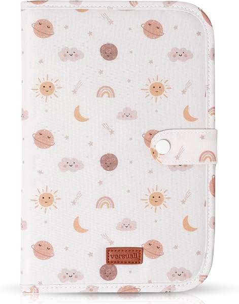 Portadocumentos Bebé – Porta Documentos para Cartilla Sanitaria | Carpeta Embarazo con Bolsillos | Acolchado y Ligero | Ideal para Padres Primerizos y Regalo para Maternidad o Recién Nacido (Planetas) - 1