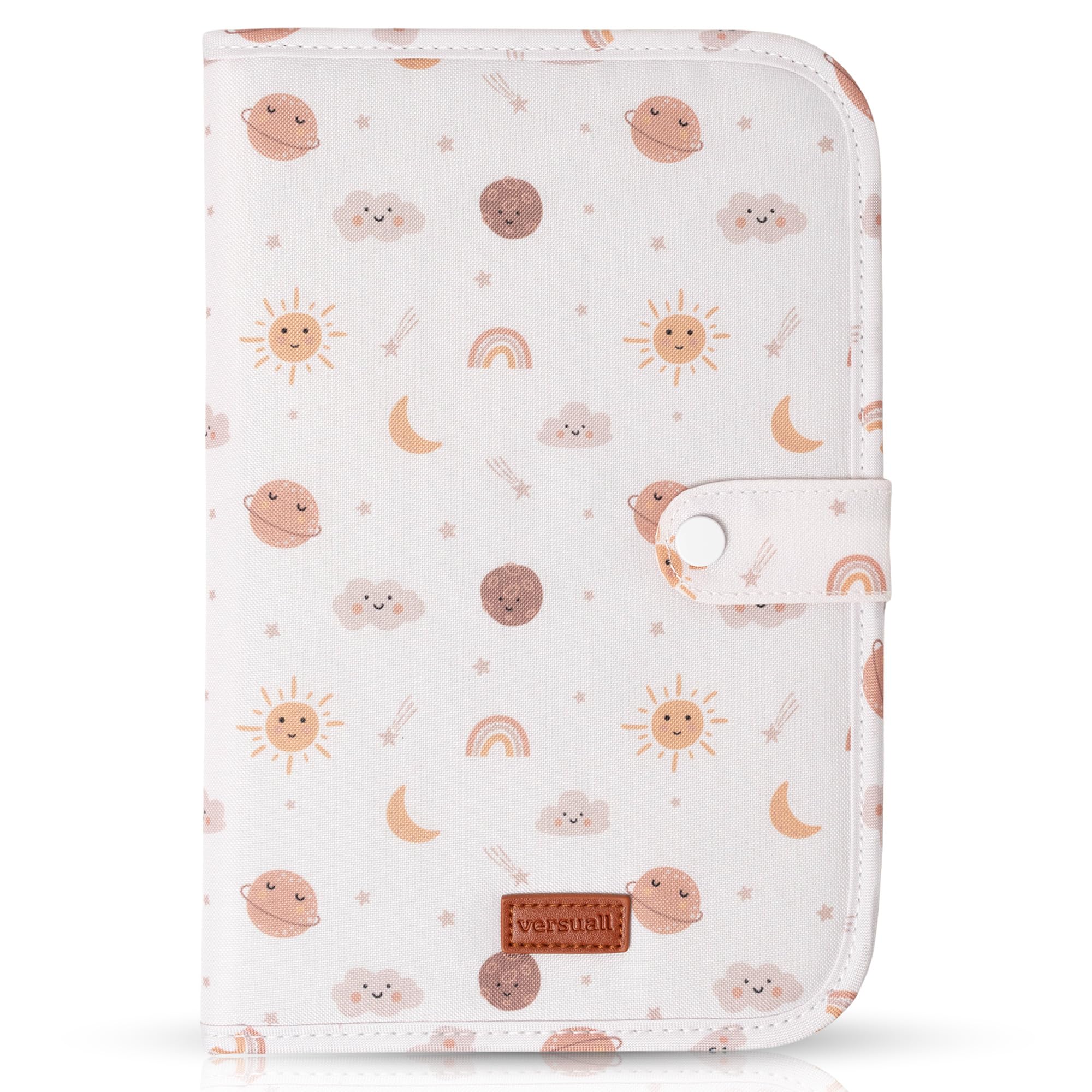 Portadocumentos Bebé – Porta Documentos para Cartilla Sanitaria | Carpeta Embarazo con Bolsillos | Acolchado y Ligero | Ideal para Padres Primerizos y Regalo para Maternidad o Recién Nacido (Planetas)