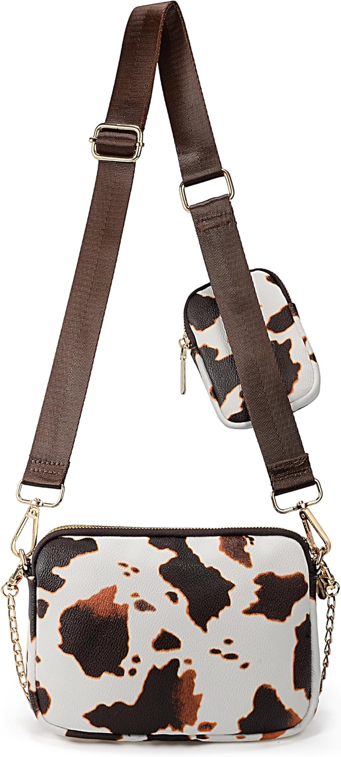 UTO Small Crossbody Bags for Women 3 in 1 Trendy Belt Purse Fashion Designer Mini Cute Sling Fanny Chest Pack - Image 6