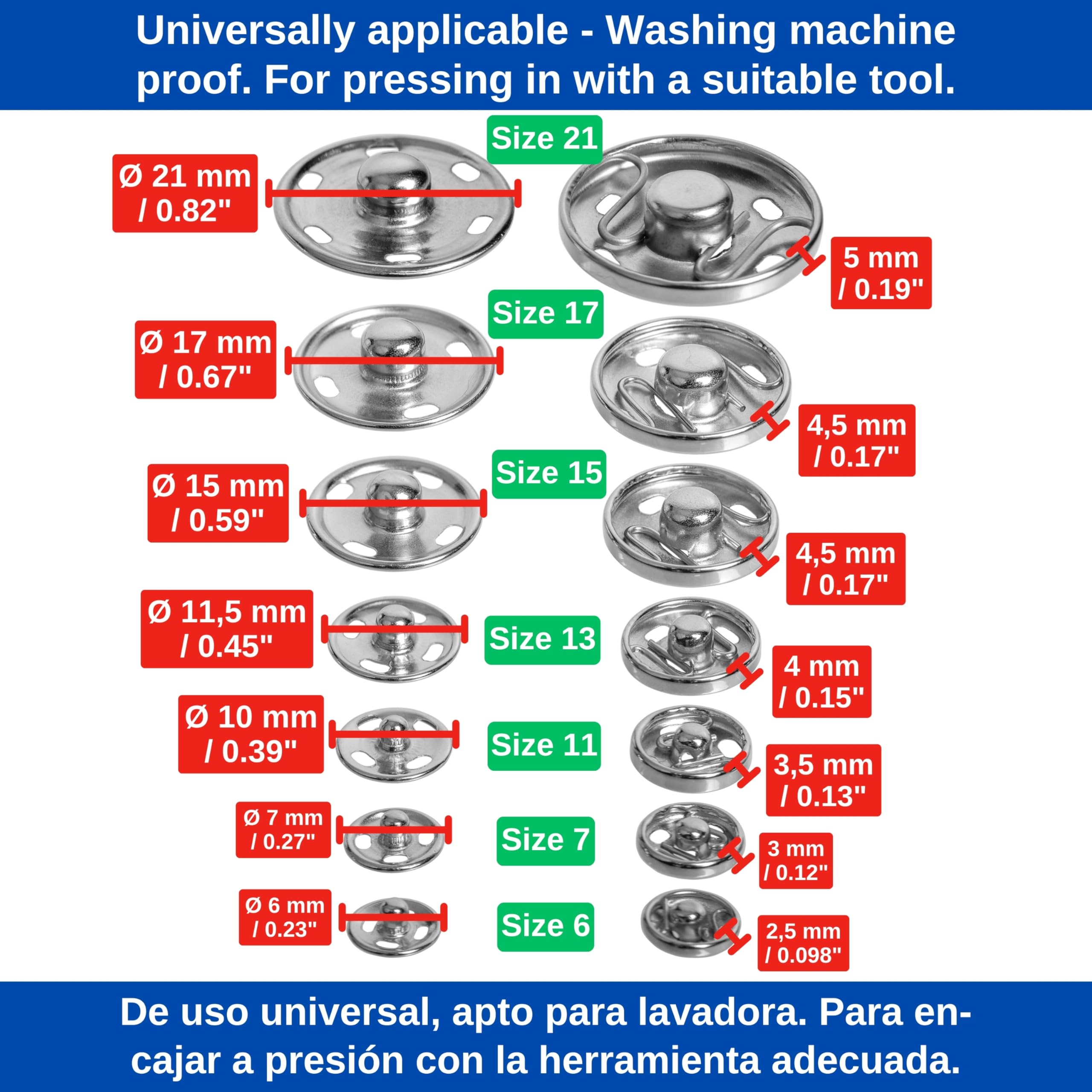 b>Boutons</b> <b>pression</b> <b>à</b> <b>coudre</b> - France