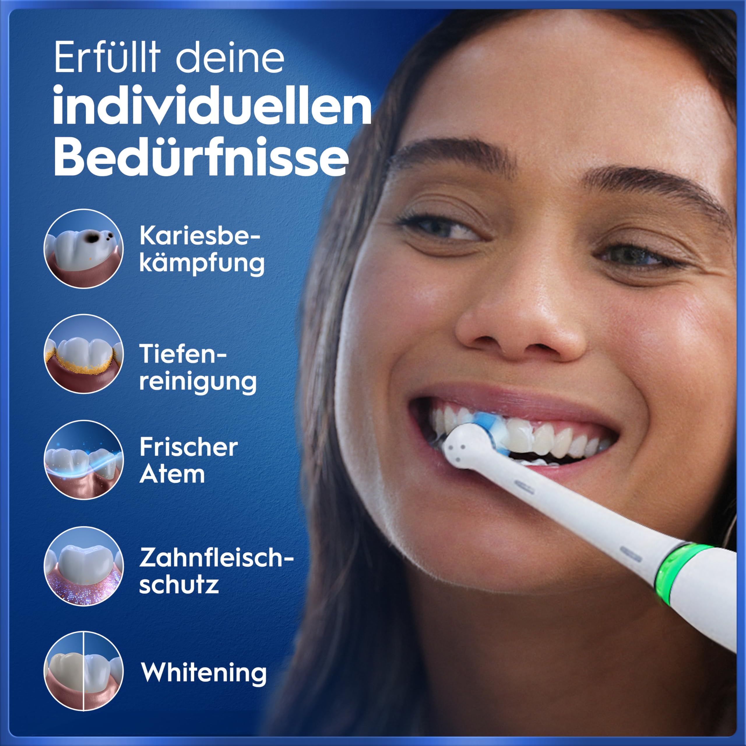 Oral-B iO Series 5 Elektrische Zahnbürste, Weiß | Inkl. 1 Aufsteckbürste, Reise-Etui, Electric Toothbrush mit 5 Putzmodi für Zahnpflege