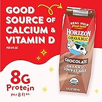 Vista 26 de Horizon Organic, Leche baja en grasa vainilla orgánica, 8 onzas líquidas, paquete de 6
