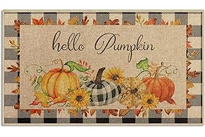 Arttown Thanksgiving Grid Rug Doormat