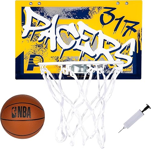 Miniatura 19 de Franklin Sports NBA Team Over the Door Aros de Baloncesto - Mini Aro de Baloncesto Interior para Niños + Juego de Pelota - Mini Aros para Fanáticos