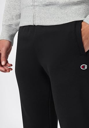 CHAMPION Men's Fleece tracksuit, set of full-zip sweater and straight hem joggers, front pockets and printed logo