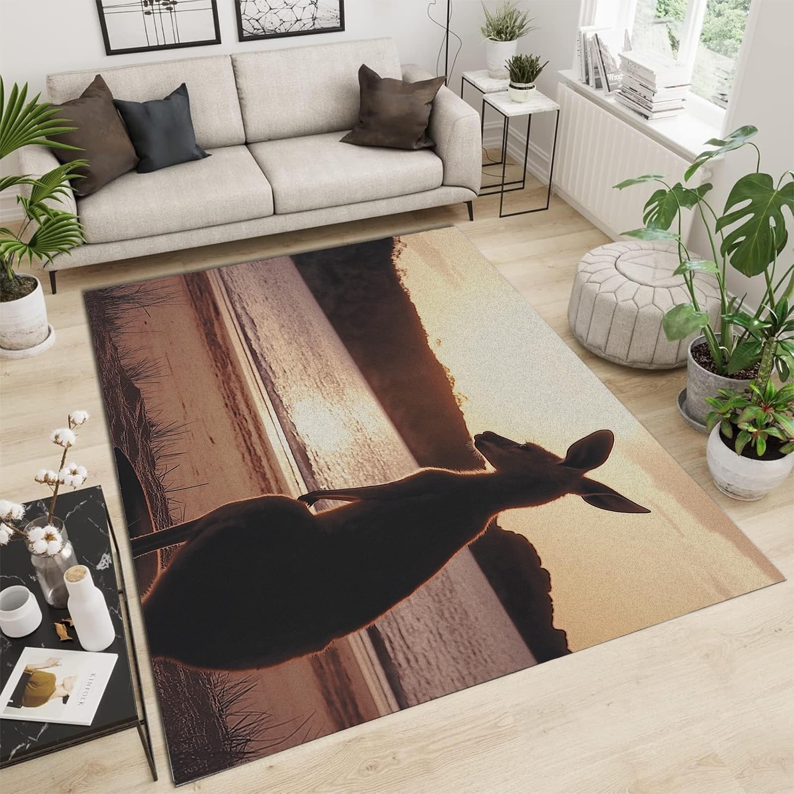 Tapis de salon moderne et shaggy moelleux pour chambre d'adulte