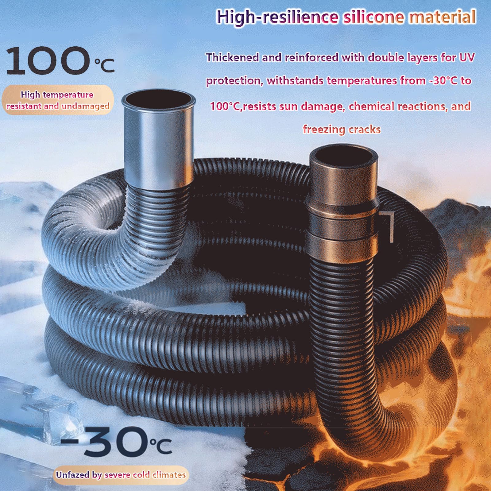 Ablaufschlauch Verlängerung,Abwasserschlauch Spülmaschine 0.3/0.5/0.6/0.8/1/1.5/2/3/4/5M,Ablaufschlauch Schlauch Universal,inkl Schlauchverbinder und Schlauchschellen für Waschmaschine Geschirrspüler
