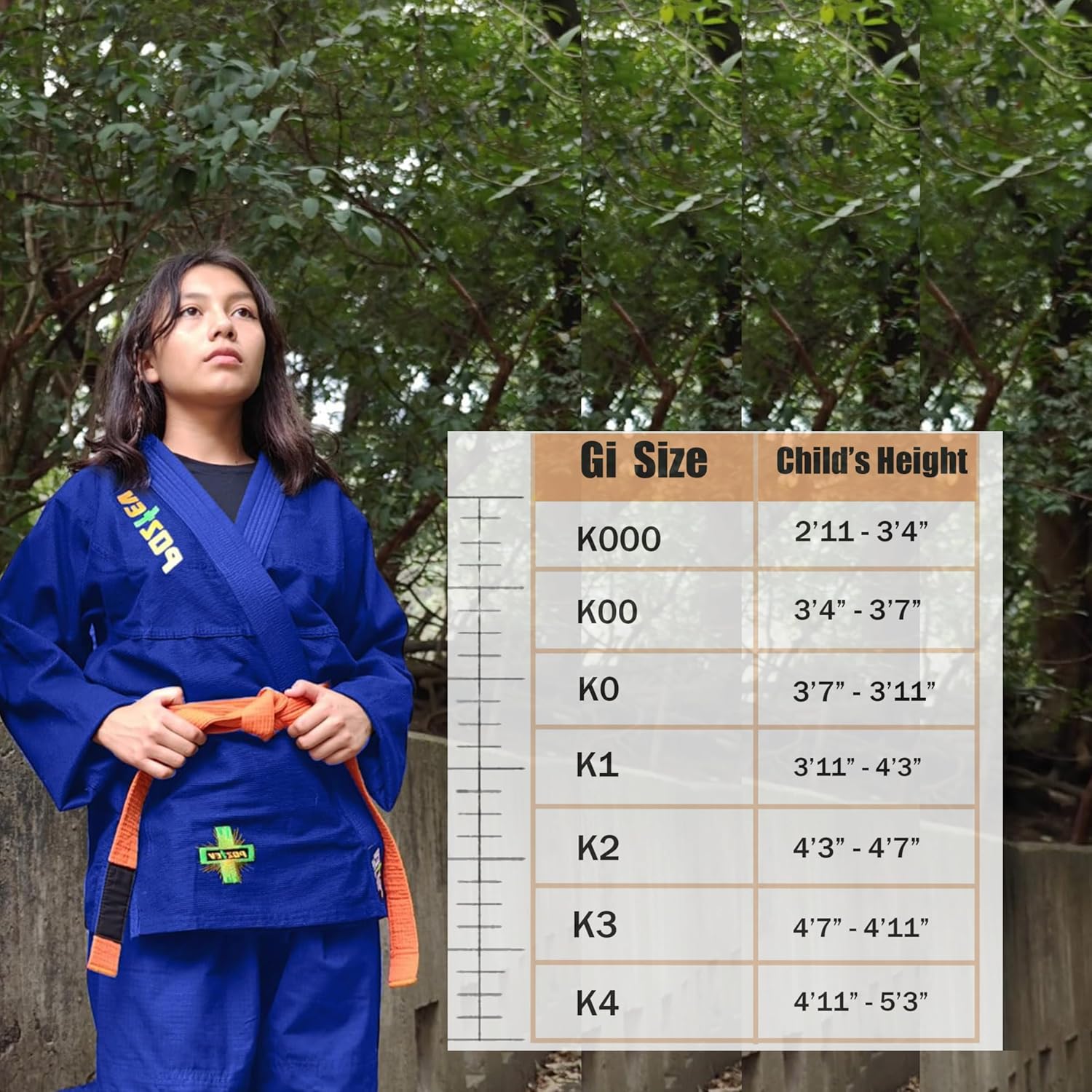 Kids Brazilian Jiu Jitsu Gi For Kids BJJ Gi Youth Grappling Kimonos Preshrunk Lightweight Martial Arts Uniform - Image 5