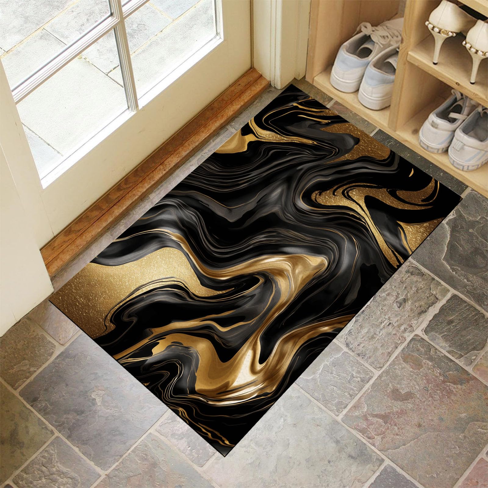 Tapis de porte antidérapant super absorbant pour l'entrée