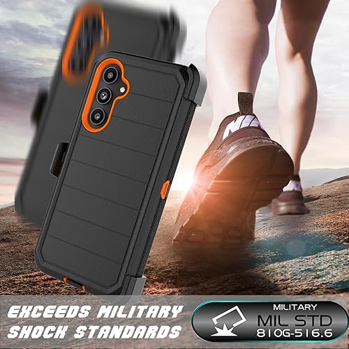 Miniatura 6 de Njjex Funda resistente para Samsung Galaxy A54 5G, para Galaxy A54 5G con funda de clip para cinturón, protector de pantalla integrado resistente a