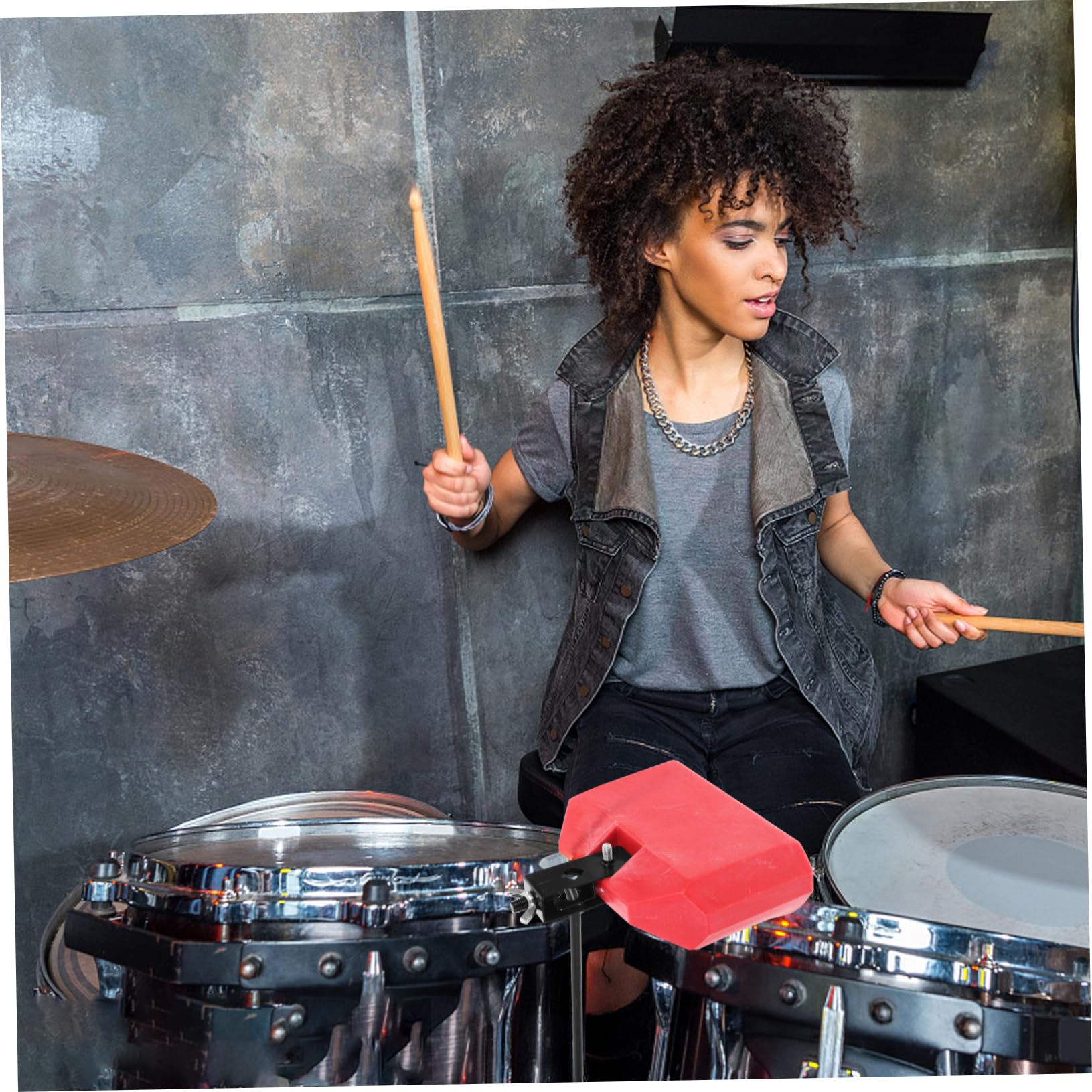Vaguelly Caisse Claire Pour Enfants - Instrument De Percussion Éducatif Avec Bâtons Et Ceinture - Jouet Musical Stimulant Pour Garçons Et Filles