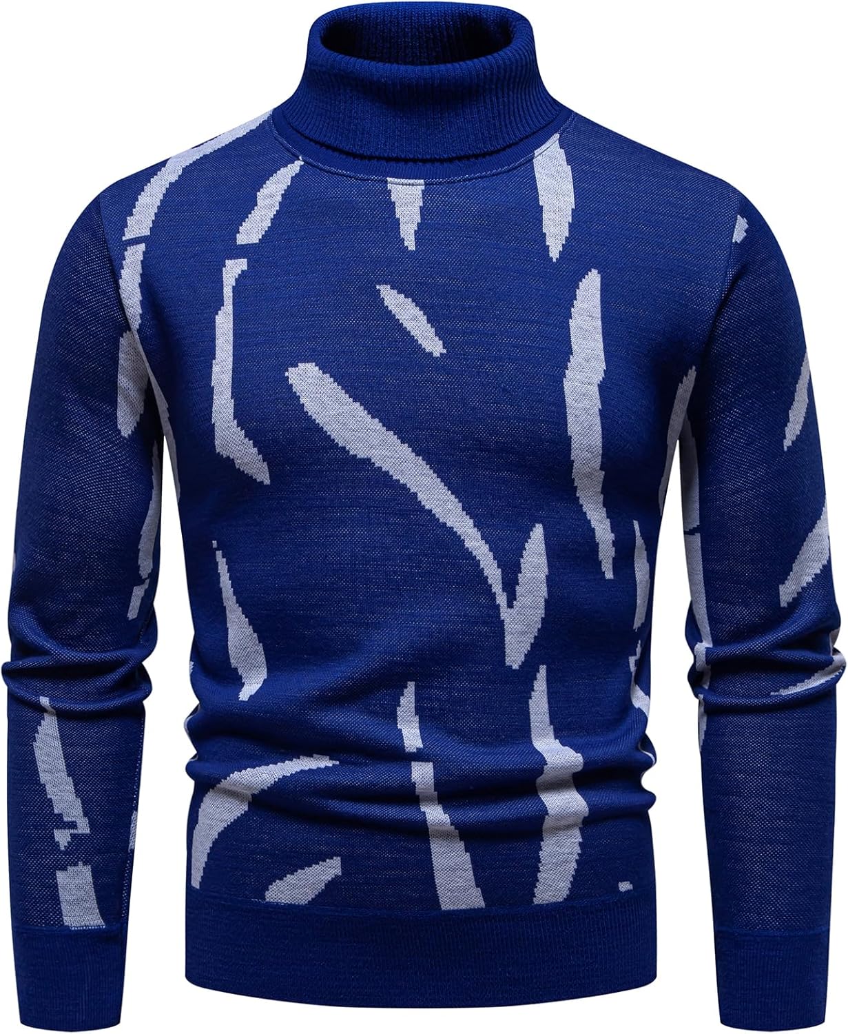Mylldey Mens Turtleneck Sweaters Cable Knit Long Sleeve Men's Pullover Sweaters - Image 2