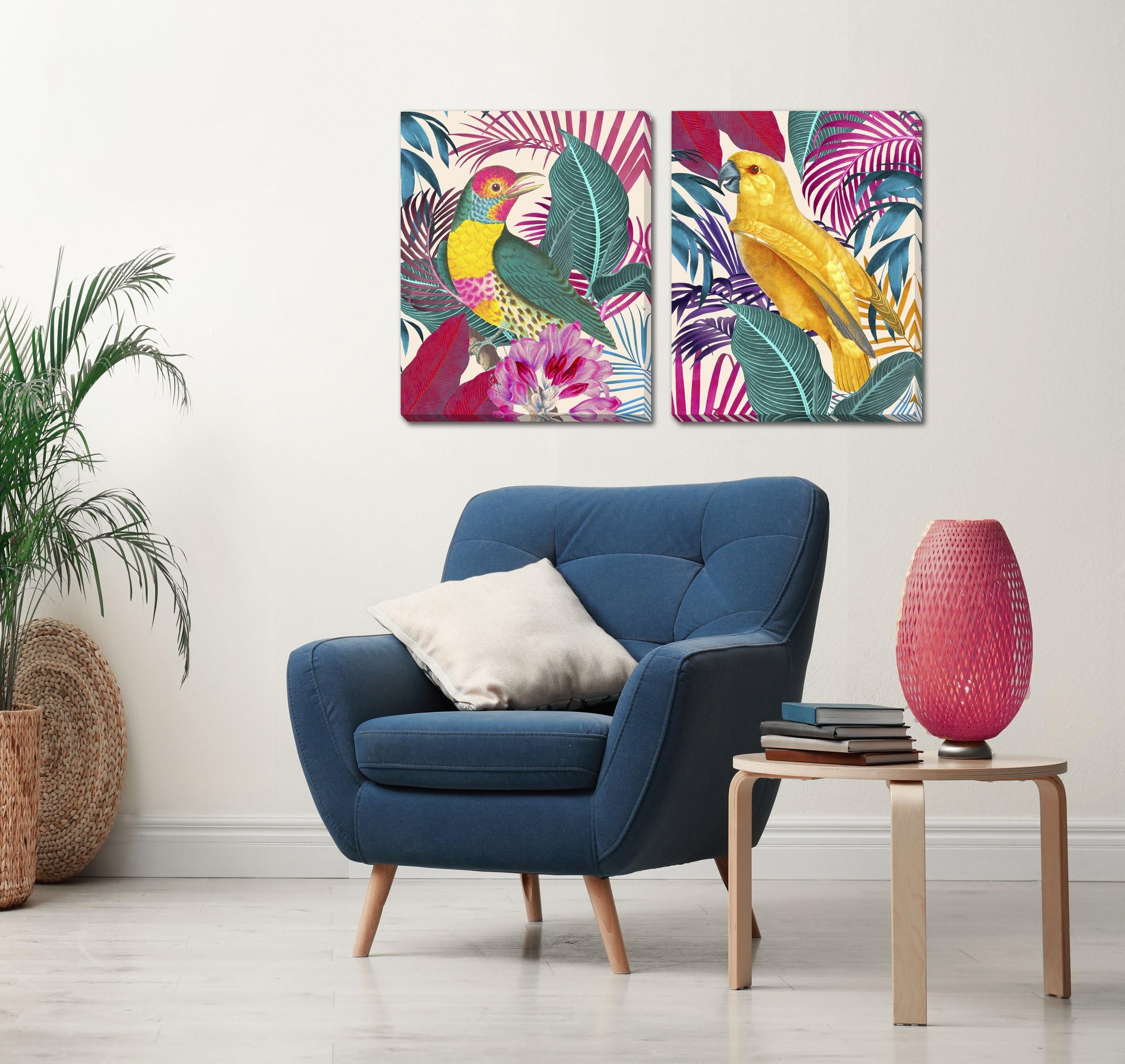 Art Source Ecstatic Jungle Set of 2, 16