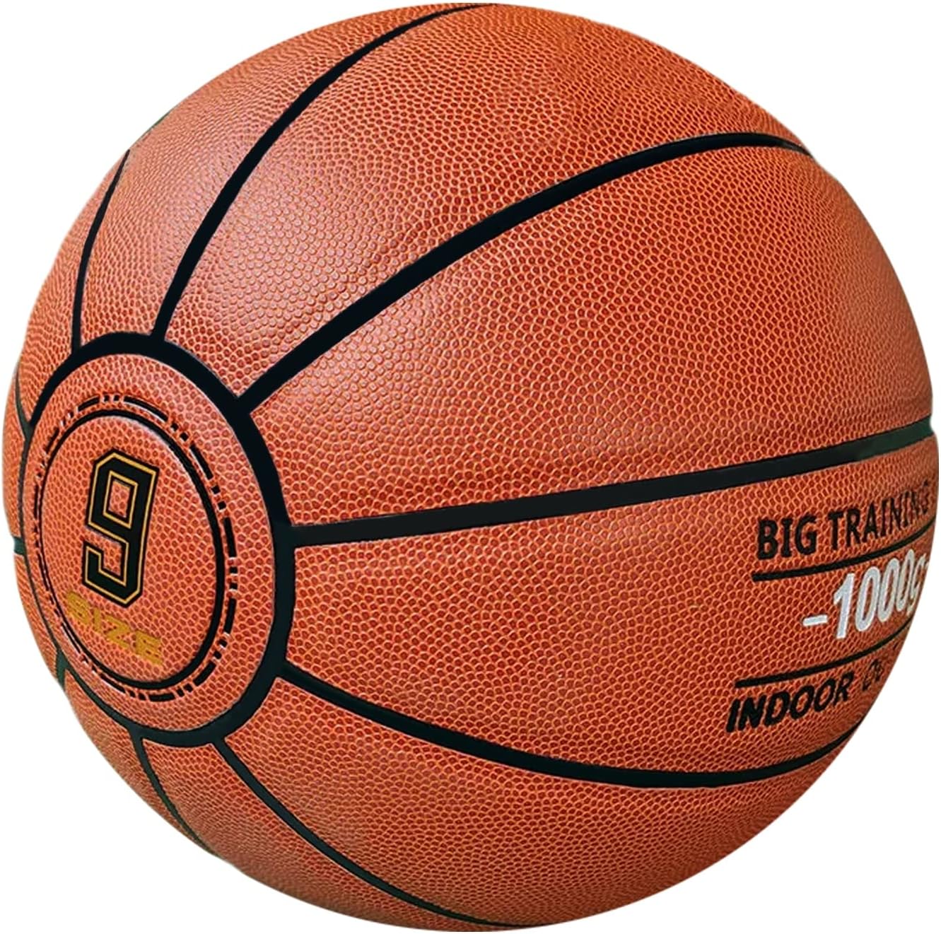 MINDCOLLISION Size 9 Training Basketball, 37" Oversized, Soft PU Leather, Works Wrist Strength, Shooting Arc, Weighted Basketball 1Kg (2.2Lbs)