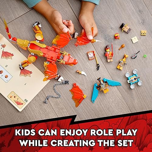 Miniatura 4 de Lego Ninjago Kai's Fire Dragon EVO 71762 - Kit de construcción con un juguete de dragón ninja, figuras de Ninjago Kai y serpiente; juego de juguete