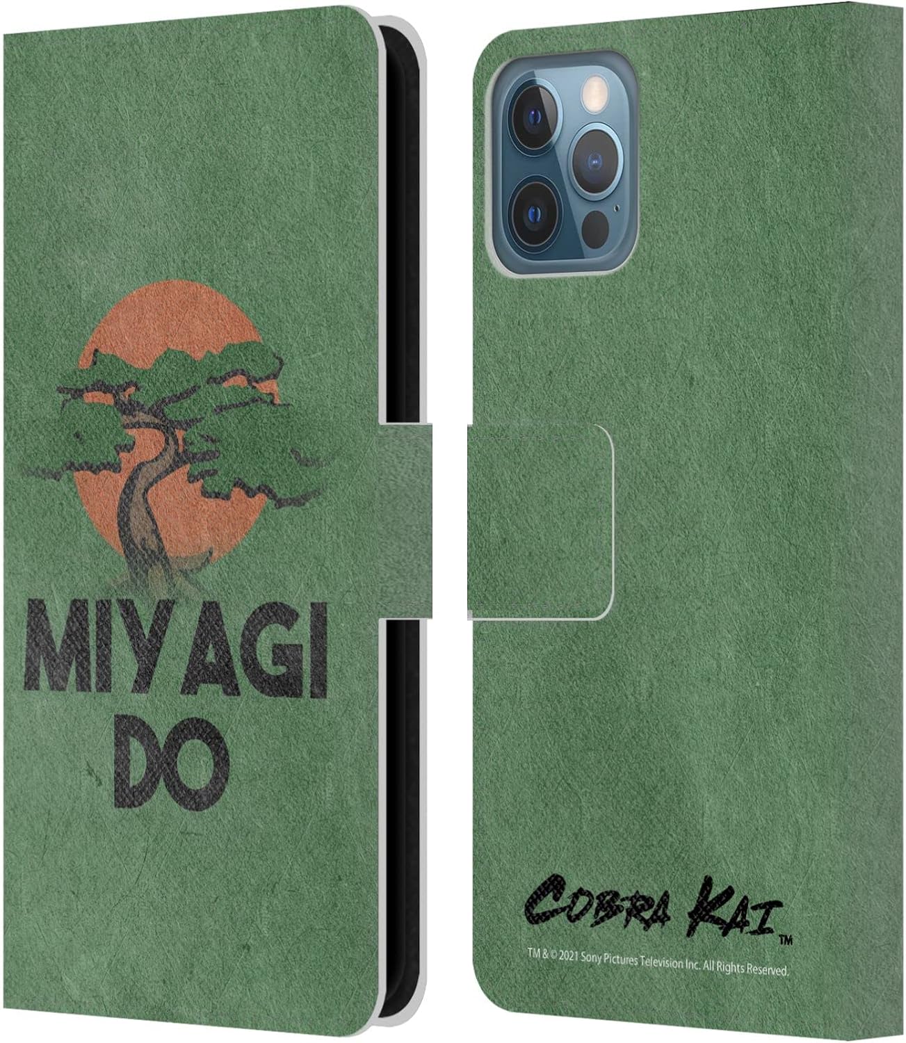 Head Case Designs Officially Licensed Cobra Kai All Valley Tournament Season 4 Key Art Leather Wallet Case Compatible with Apple iPhone 12 / iPhone 12 Pro