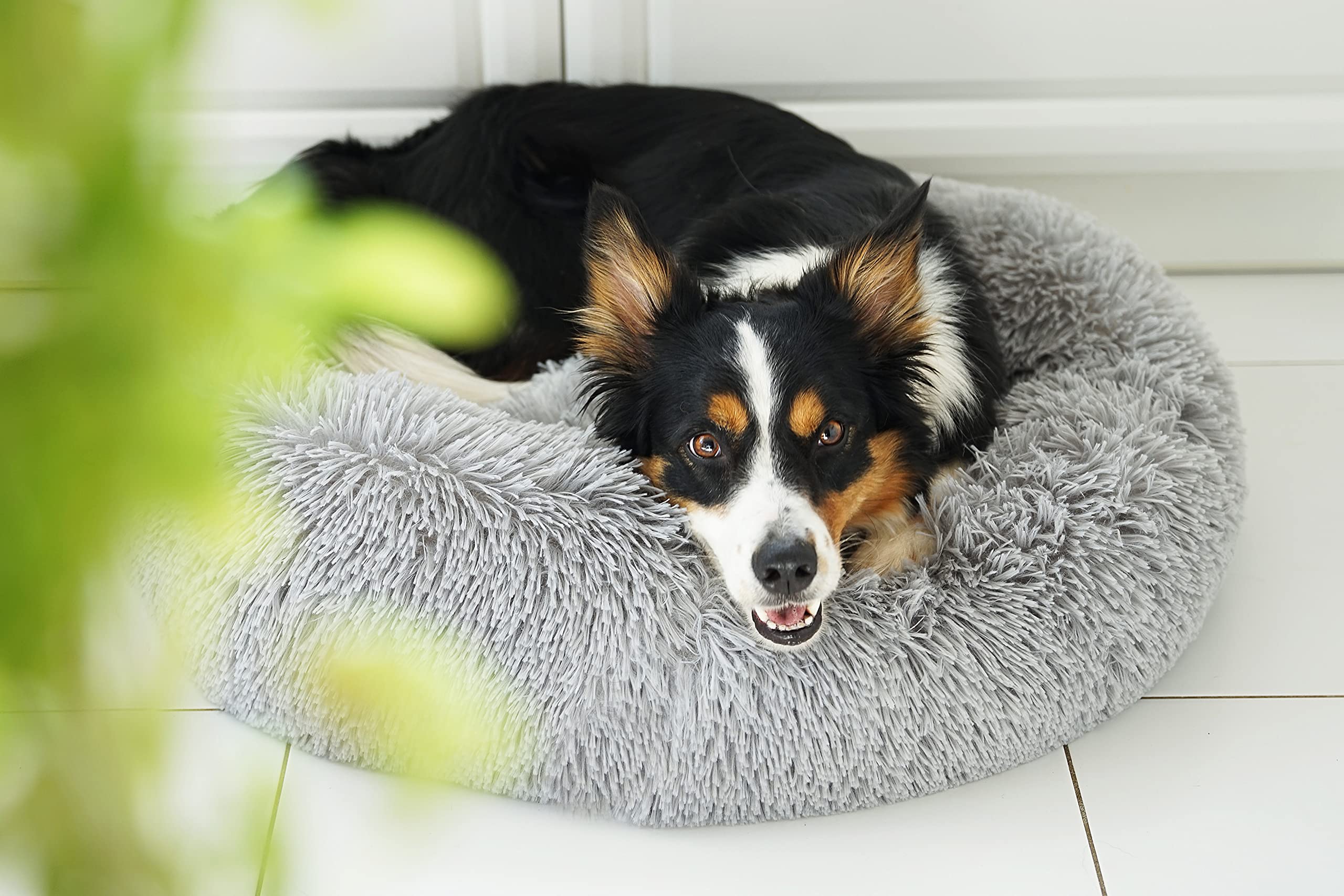 4L Textil Donut Katzenbett - Flauschig & Maschinenwaschbar