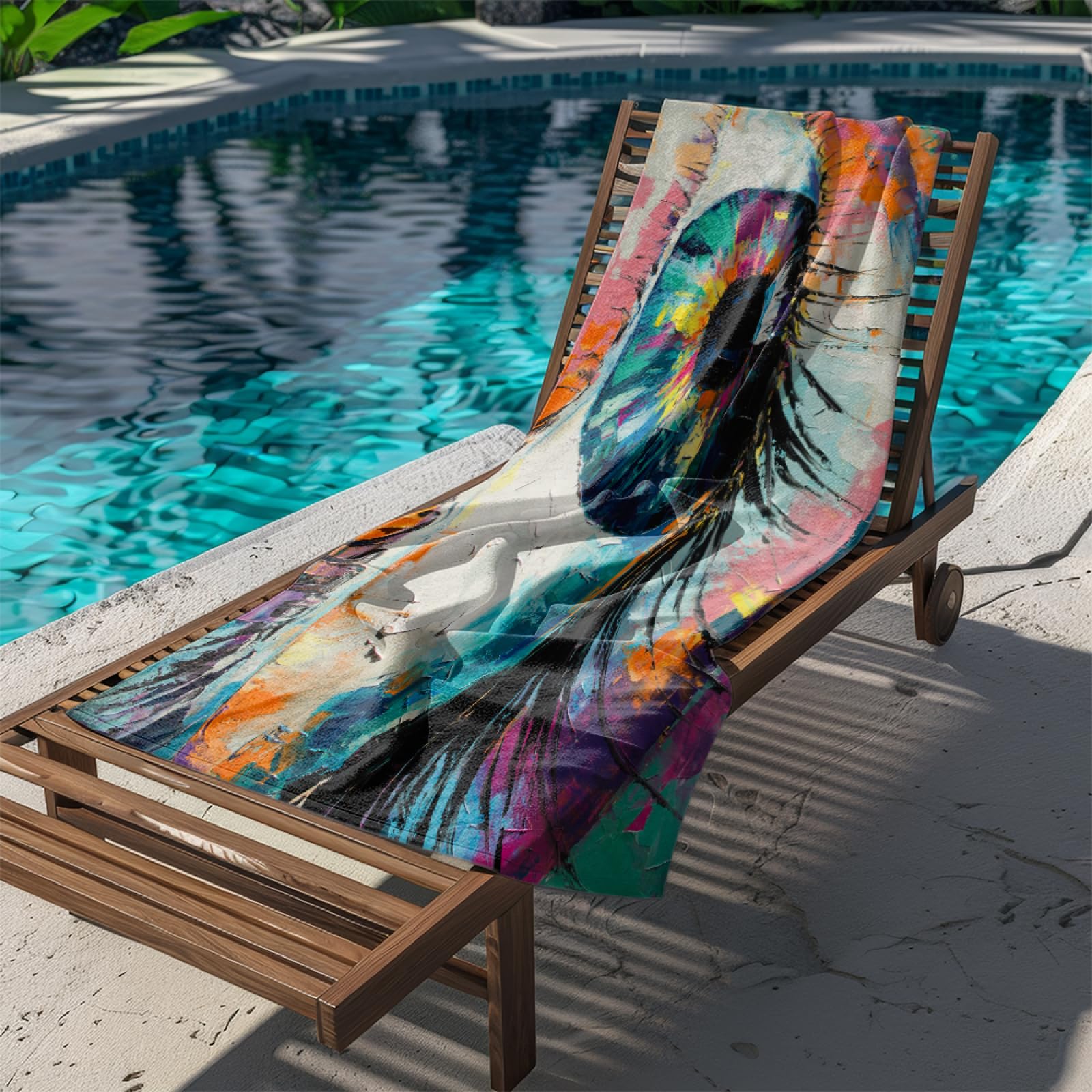 Telo Mare Microfibra 210x230 Arte Degli Occhi Telo Spiaggia Grande Antisabbia,XXL Asciugamano Mare, Asciugatura Rapida, Stuoia Spiaggia Leggero E Portatile
