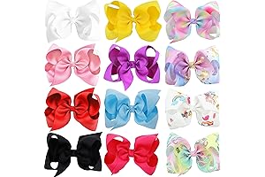 Princess 12PCS Ribbon Bows for Mexican Fiesta Girls