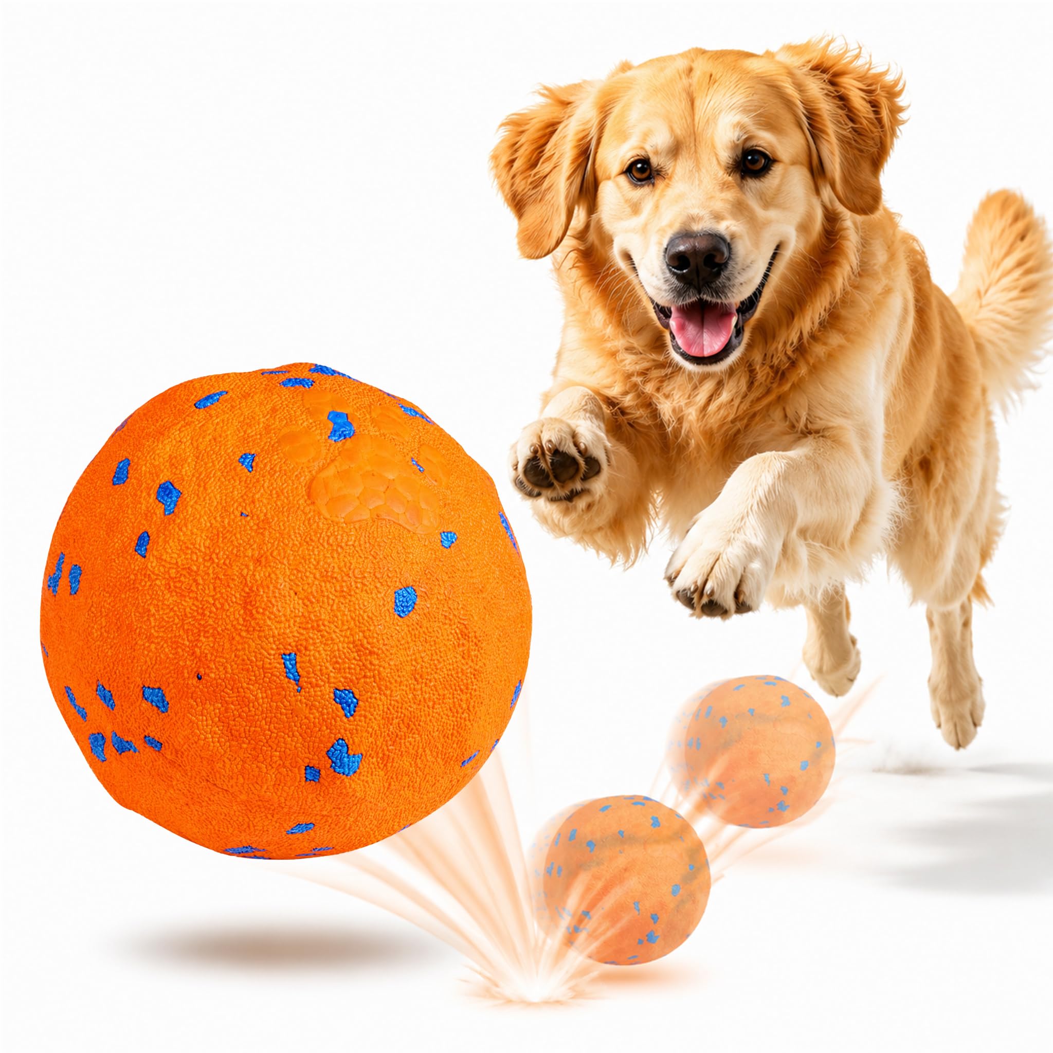 TVM Jouet interactif pour chien, mouvement automatique, rebondissant à mâcher