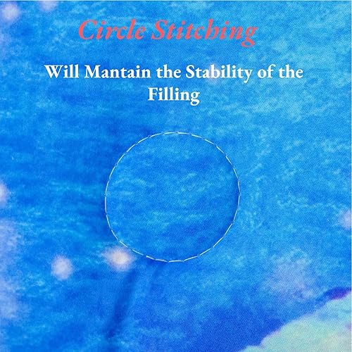 Miniatura 9 de ANGIYUIN Juego de edredón azul para adolescentes con teñido anudado, tamaño Queen para niñas, 3D, arco iris, degradado, purpurina, ropa de cama para