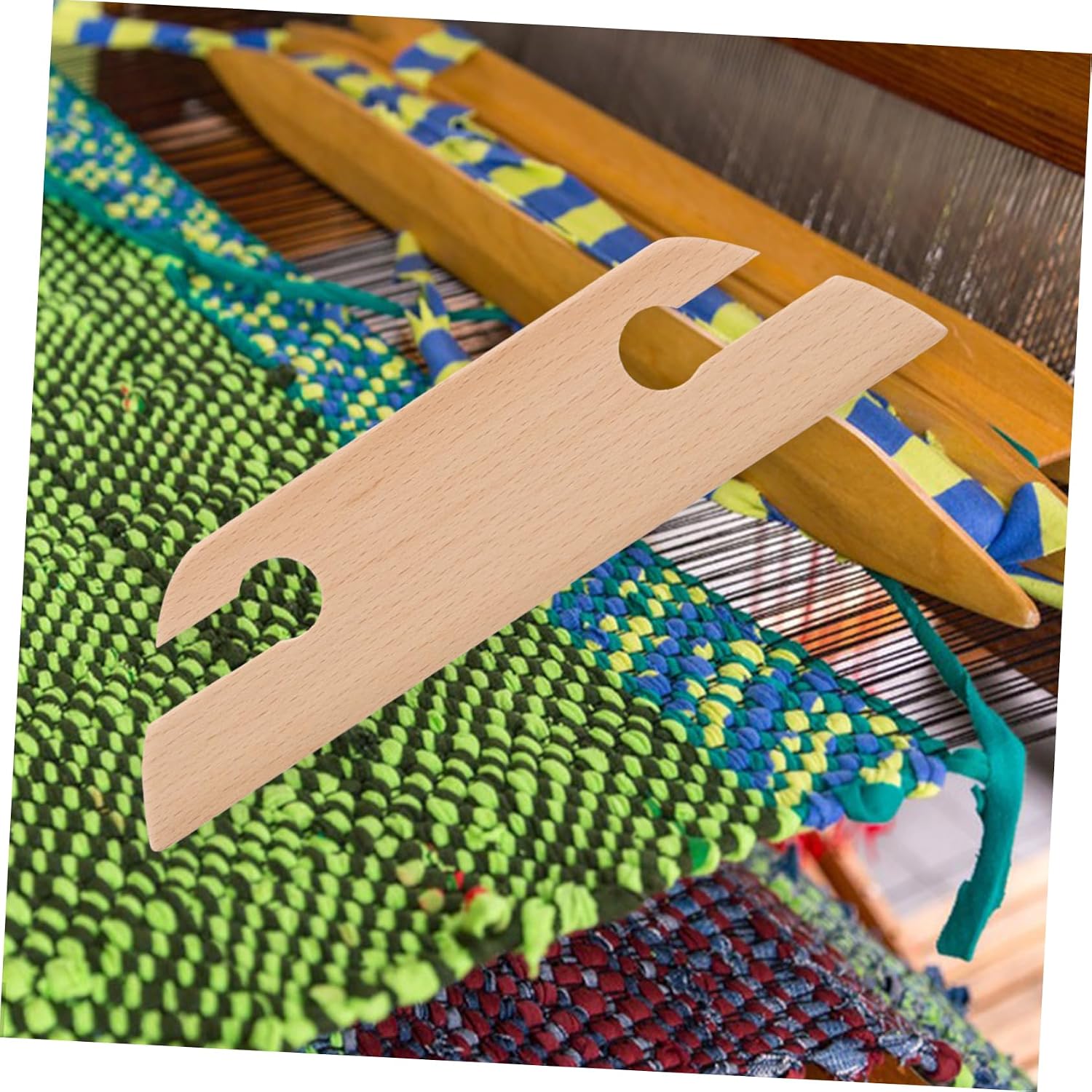 Wood Weaving Loom Shuttle Tool for Beginners Knitters Xmas DIY