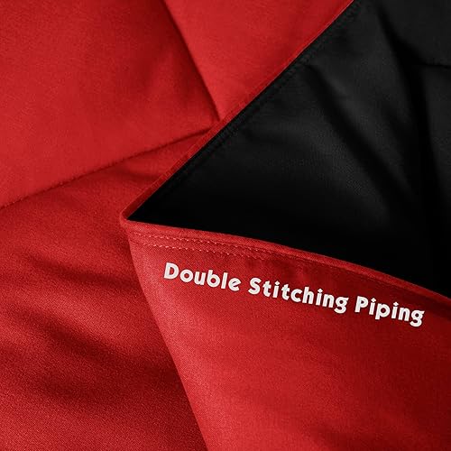 Vista 16 de HIG - Edredón reversible y ligero, inserto de colcha de plumón alternativo para todas las estaciones, edredón de verano acolchado con pestañas