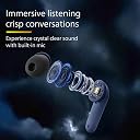 Philips TAT1269 Bluetooth Truly Wireless in Ear Earbuds with mic, 13mm Drivers, Bluetooth 5.4, 40H Playtime, IPX5, Fast Charging, Touch Controls, Voice Assistant, Mono Mode, LED Indicator(Cosmic Blue) gallery image