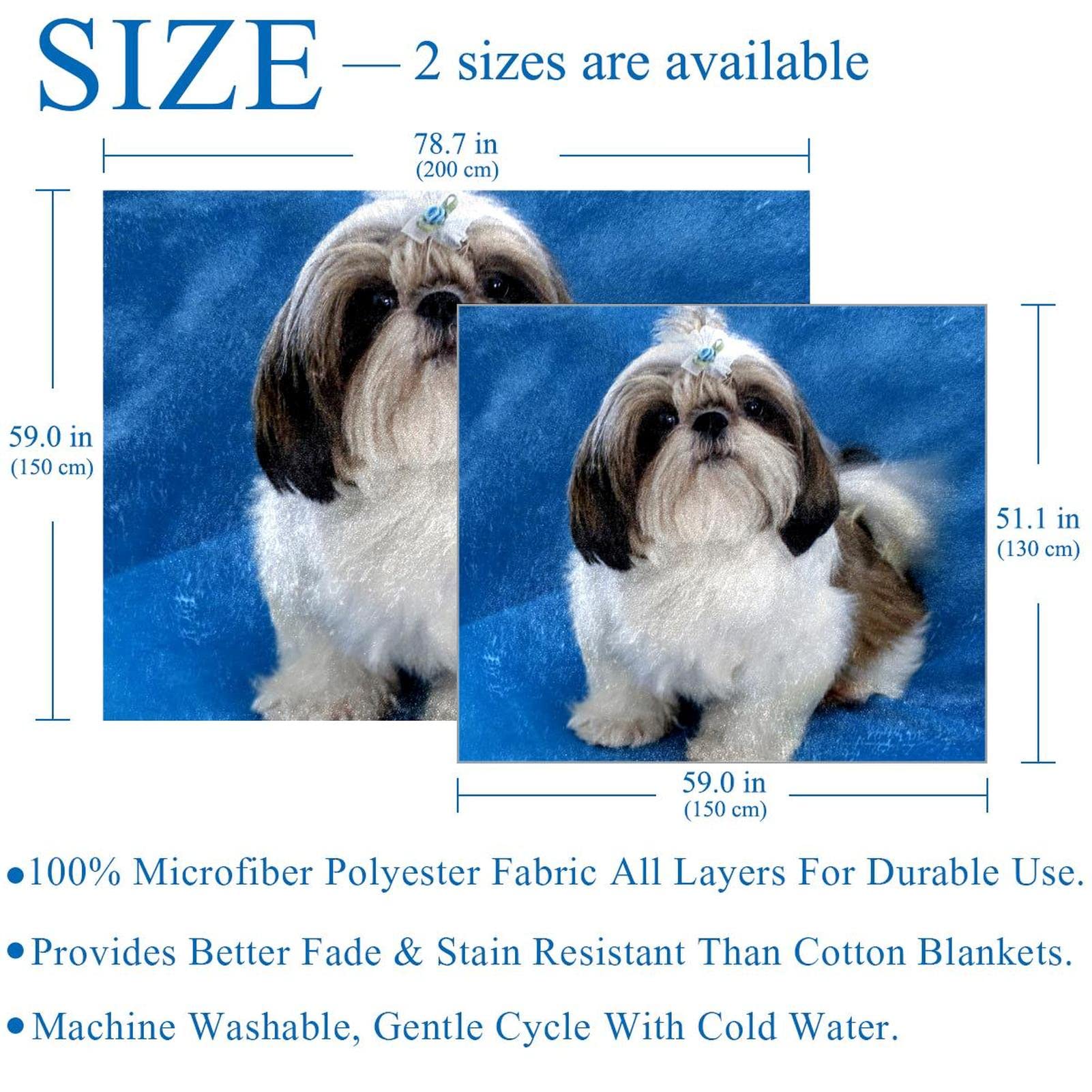 Couverture polaire super douce pour chien Shih Tzu Chiot