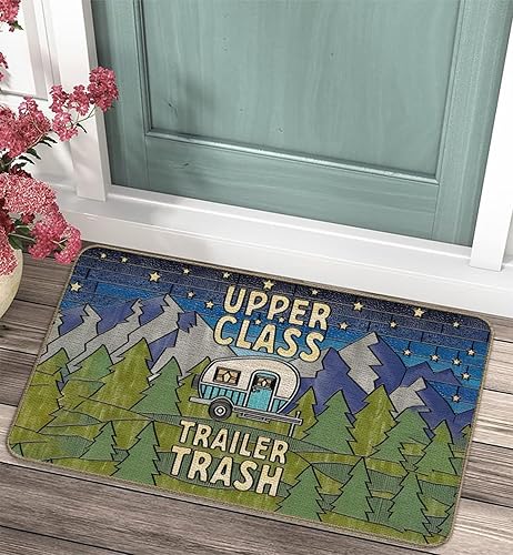 Miniatura 85 de Tapete divertido para puerta de campamento de 17 x 30 pulgadas, regalos de campamento para mujeres, alfombras de cámper para interior, alfombra